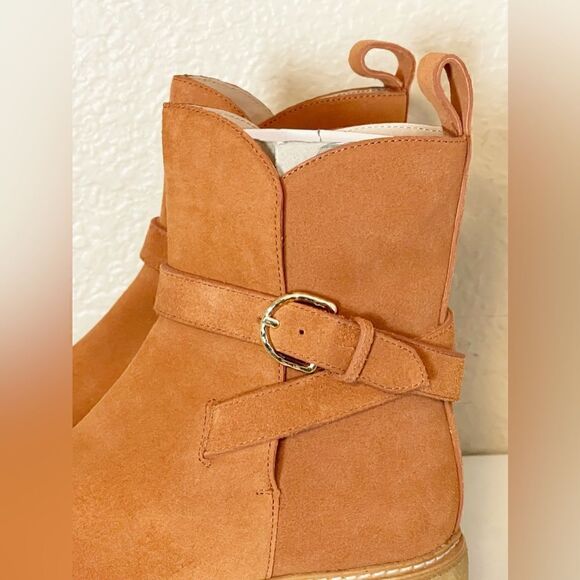 Ulla Johnson Lennox Ankle Buckle Boots suede terracotta brown. New 39.5/… - Picture 11 of 15